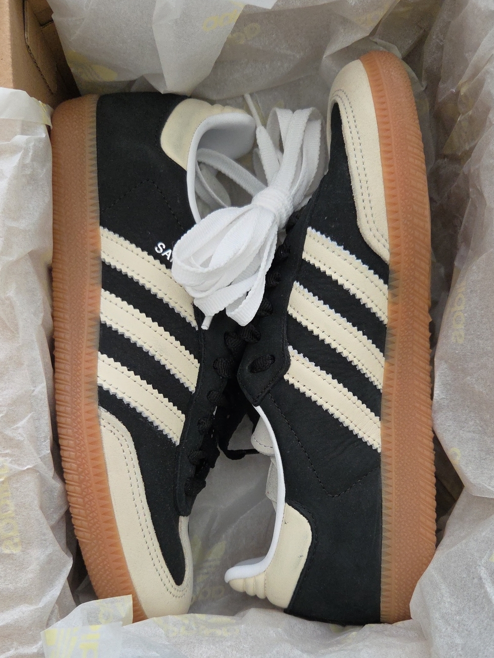 ADIDAS SAMBA ORIGINALS OG W CREAM BLACK 6.5 WITH BOX SNEAKERS SHOES - Picture 12 of 13